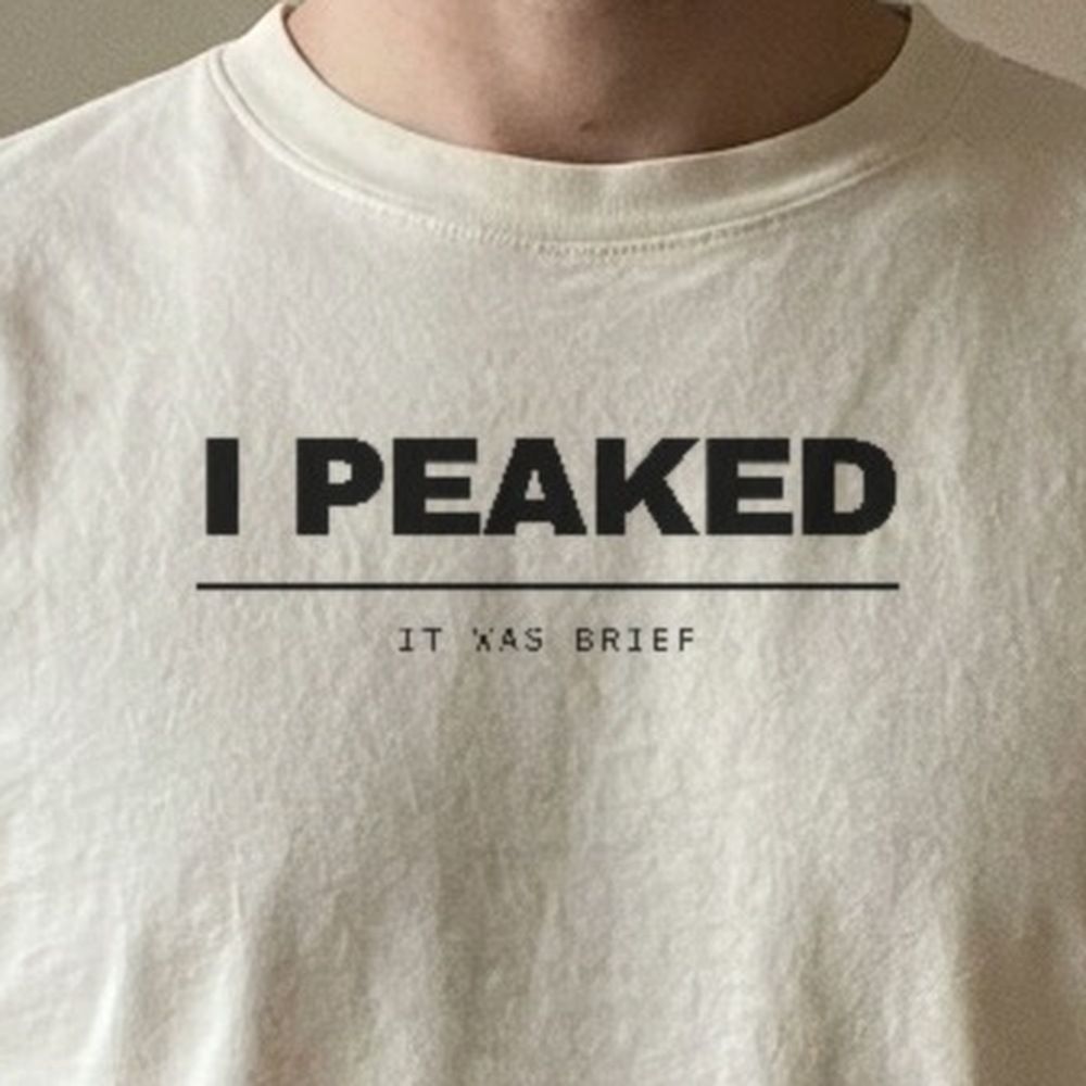I Peaked — It Was Brief — print detail