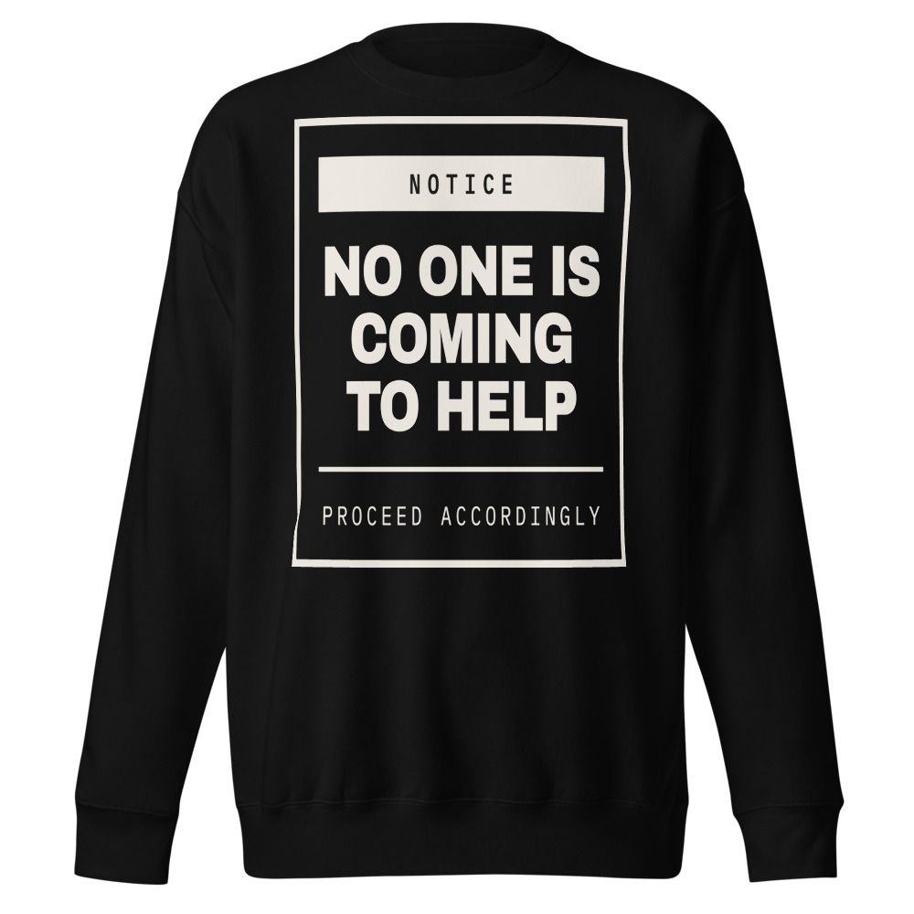 No One Is Coming To Help — product shot