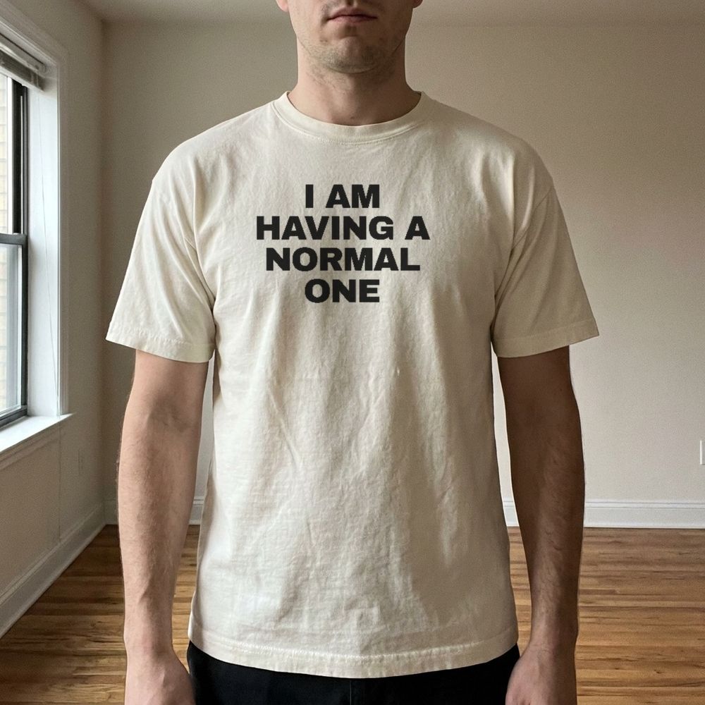 I Am Having A Normal One — worn